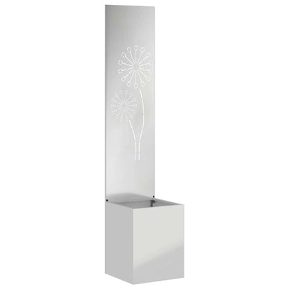 Garden Privacy Screen Silver 32 x 150 cm Galvanised steel