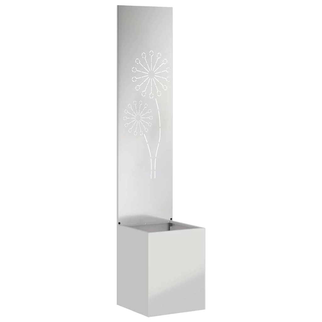 Garden Privacy Screen Silver 32 x 150 cm Galvanised steel