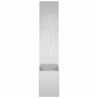 Garden Privacy Screen Silver 32 x 150 cm Galvanised steel