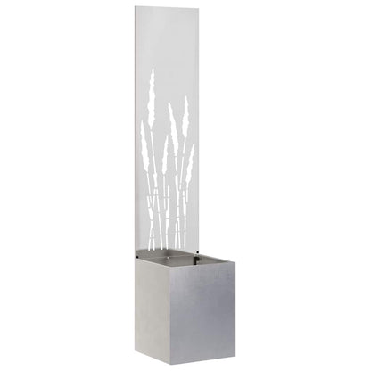 Garden Privacy Screen Sliver 32 x 150 cm Stainless steel