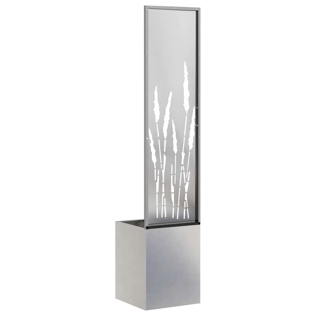 Garden Privacy Screen Sliver 32 x 150 cm Stainless steel