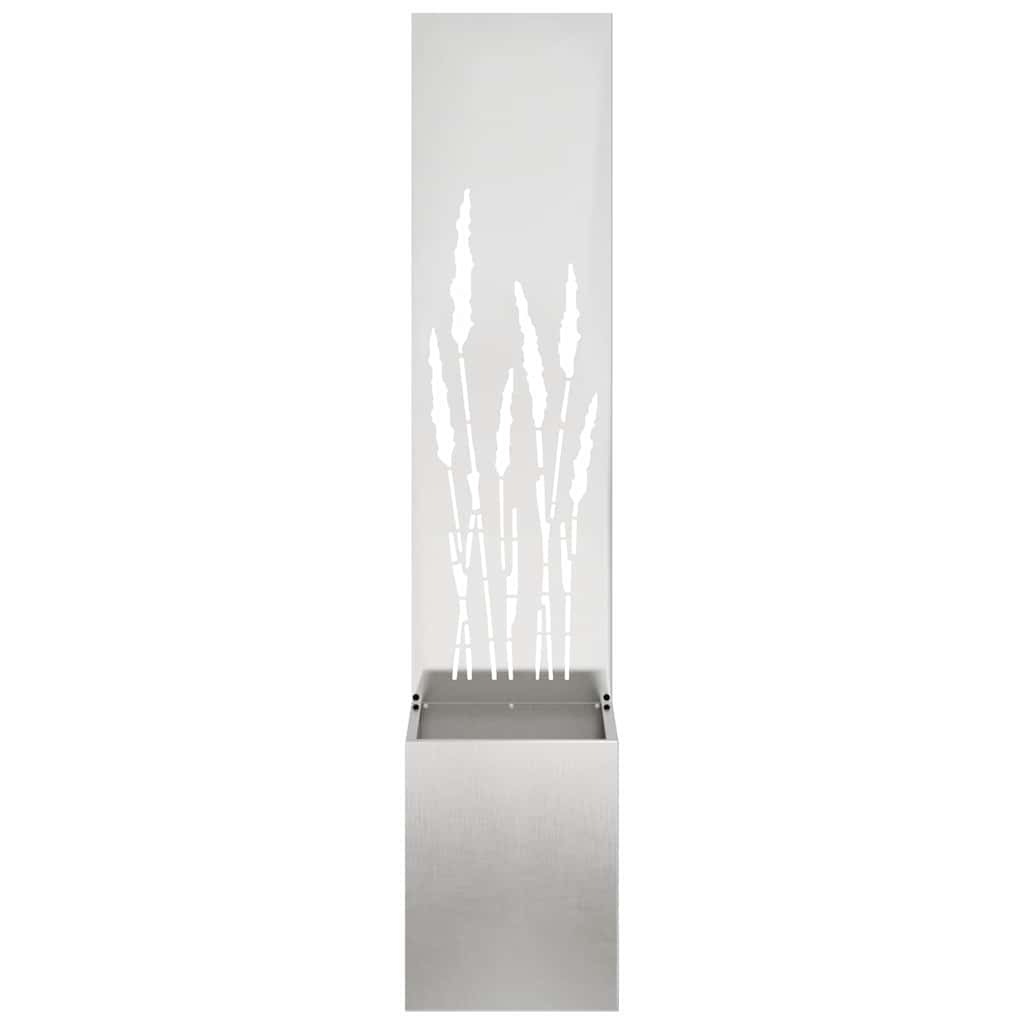 Garden Privacy Screen Sliver 32 x 150 cm Stainless steel