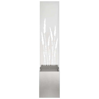 Garden Privacy Screen Sliver 32 x 150 cm Stainless steel