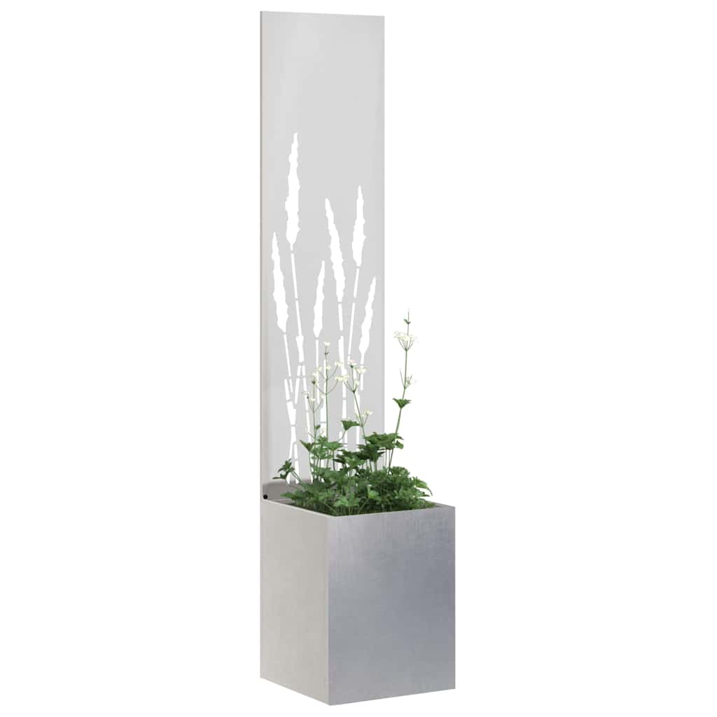 Garden Privacy Screen Sliver 32 x 150 cm Stainless steel
