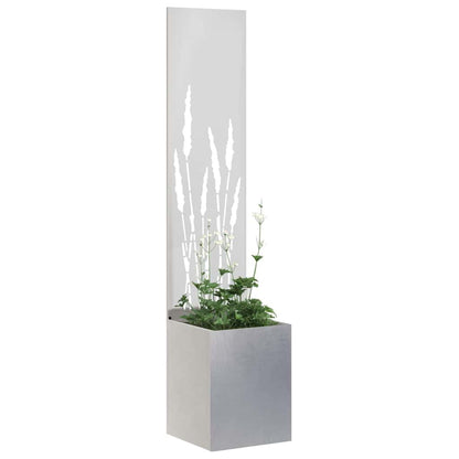 Garden Privacy Screen Sliver 32 x 150 cm Stainless steel