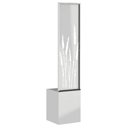 Garden Privacy Screen Silver 32 x 150 cm Galvanised steel