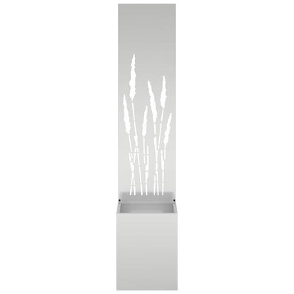 Garden Privacy Screen Silver 32 x 150 cm Galvanised steel