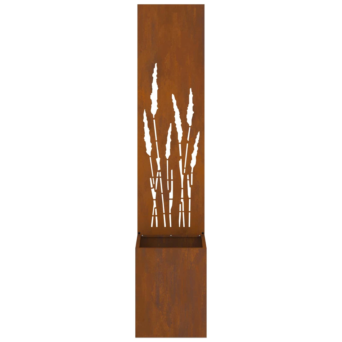 Garden Privacy Screen Rusty 32 x 32 x 150 cm Weathering Steel