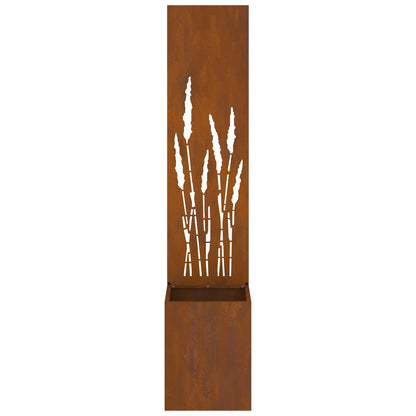 Garden Privacy Screen Rusty 32 x 150 cm Weathering Steel