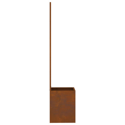 Garden Privacy Screen Rusty 32 x 32 x 150 cm Weathering Steel