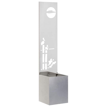 Garden Privacy Screen Sliver 32 x 150 cm Stainless steel