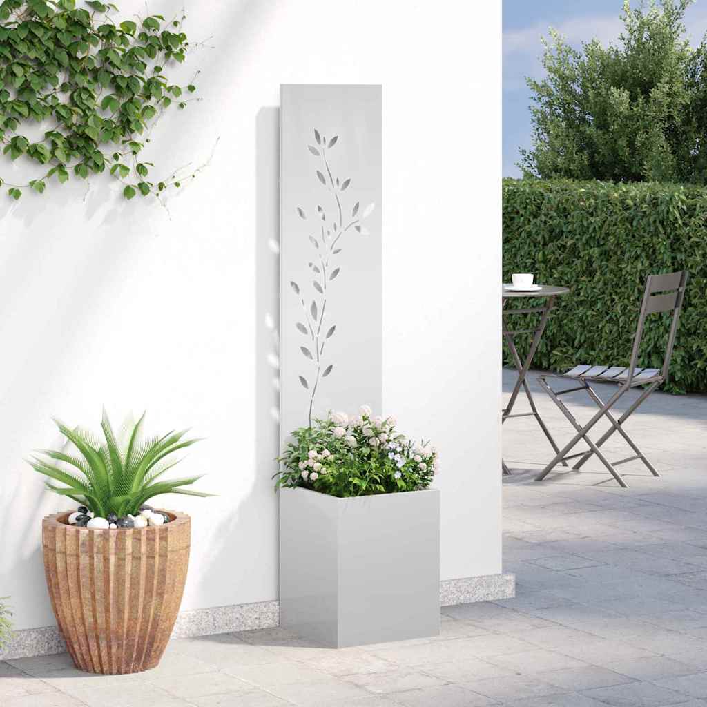 Garden Privacy Screen Silver 32 x 32 x 150 cm Galvanised steel