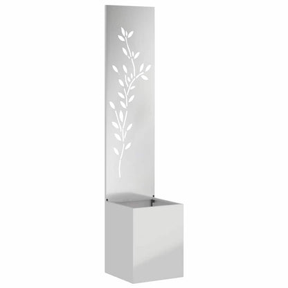 Garden Privacy Screen Silver 32 x 32 x 150 cm Galvanised steel