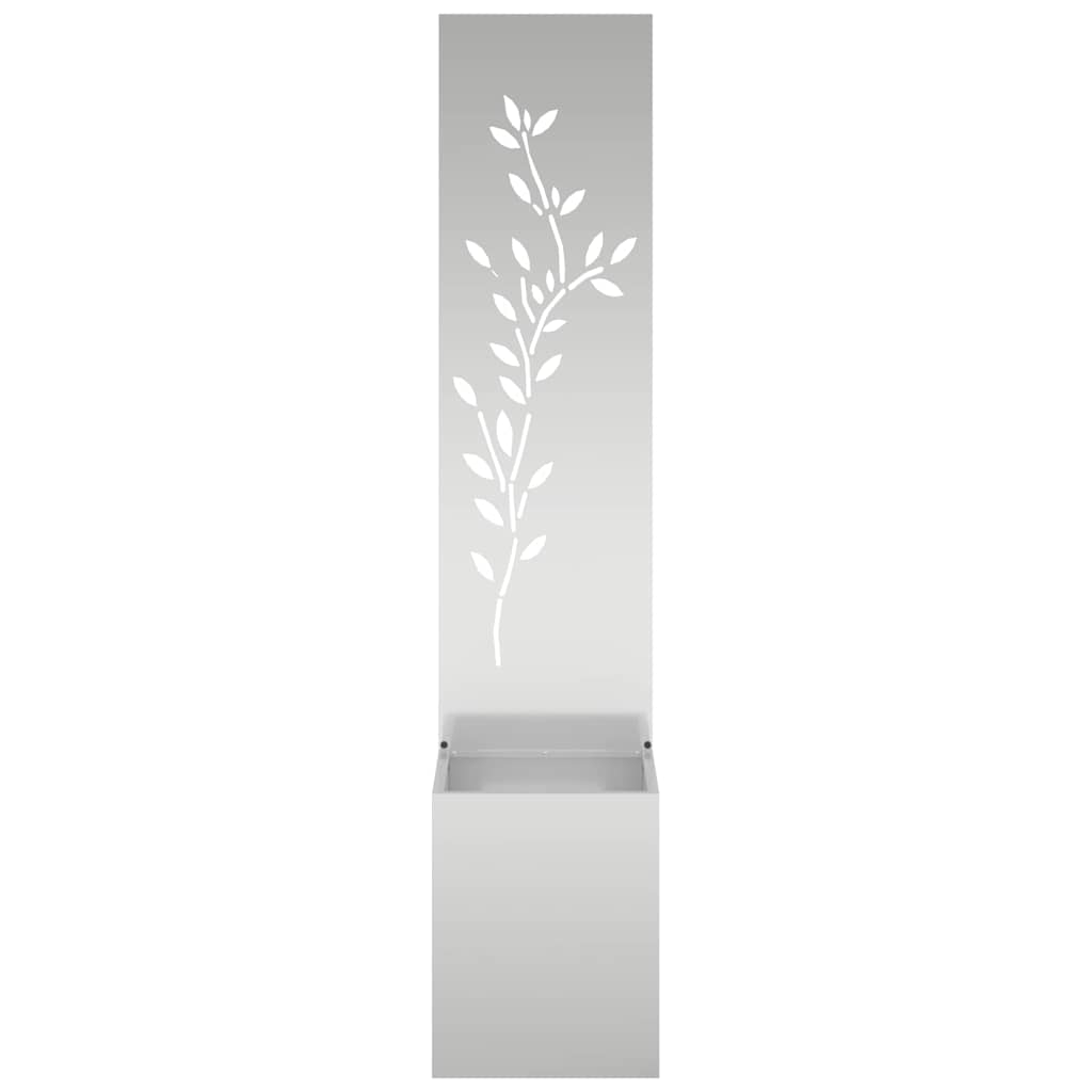 Garden Privacy Screen Silver 32 x 32 x 150 cm Galvanised steel