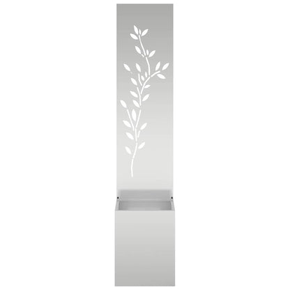 Garden Privacy Screen Silver 32 x 32 x 150 cm Galvanised steel