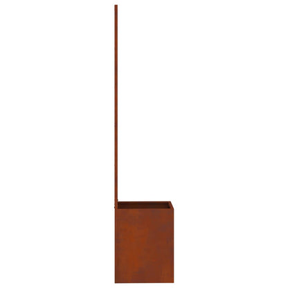 Garden Privacy Screen Rusty 32 x 32 x 150 cm Weathering steel