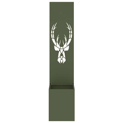 Garden Privacy Screen Animal Print Olive green 32 x 32 x 150 cm