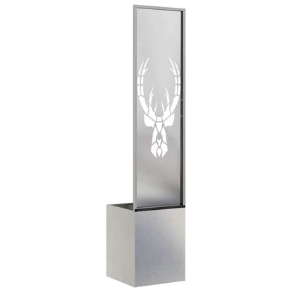 Garden Privacy Screen Sliver 32 x 32 x 150 cm Stainless steel