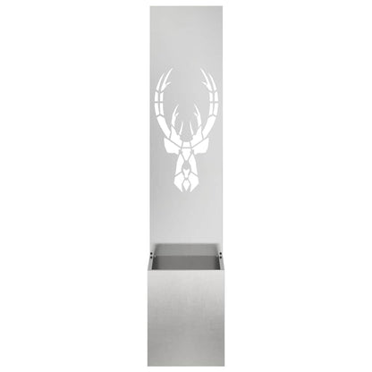 Garden Privacy Screen Sliver 32 x 32 x 150 cm Stainless steel