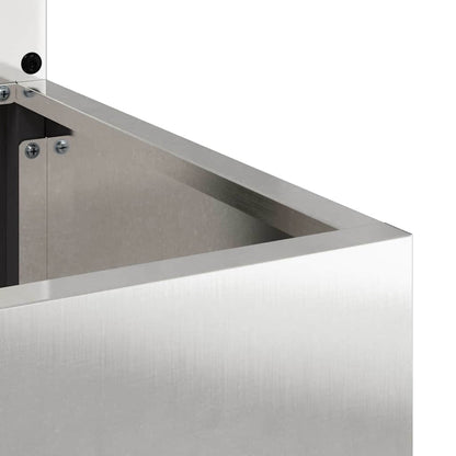 Garden Privacy Screen Sliver 32 x 32 x 150 cm Stainless steel