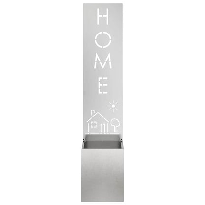 Garden Privacy Screen Sliver 32 x 32 x 150 cm Stainless steel