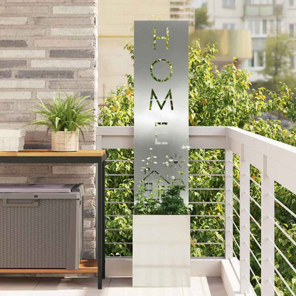 Garden Privacy Screen Silver 32 x 32 x 150 cm Galvanised steel