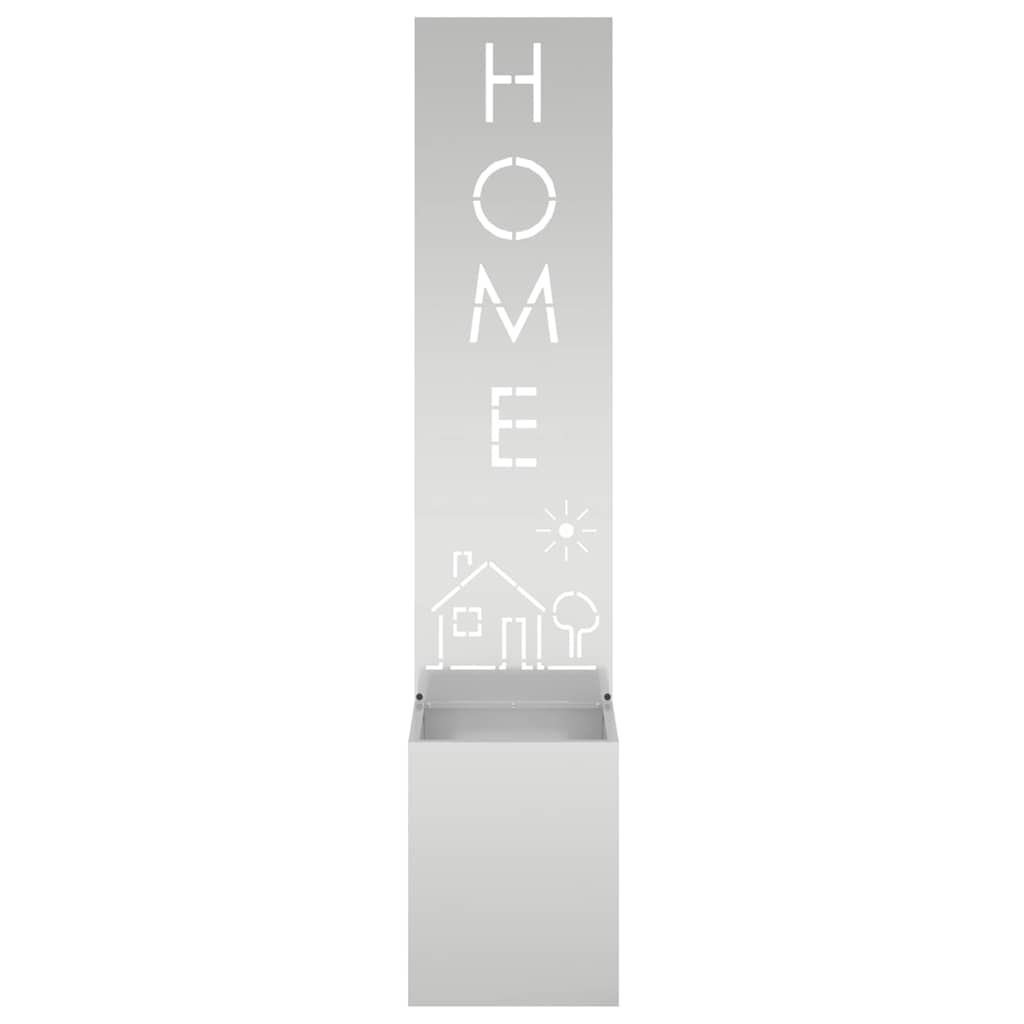Garden Privacy Screen Silver 32 x 32 x 150 cm Galvanised steel