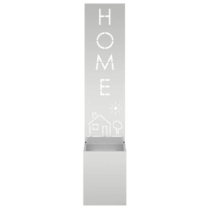 Garden Privacy Screen Silver 32 x 32 x 150 cm Galvanised steel