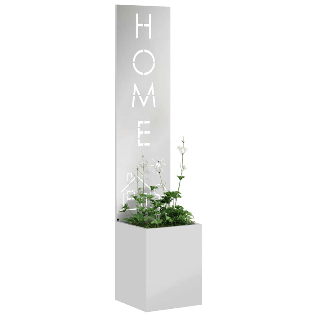 Garden Privacy Screen Silver 32 x 32 x 150 cm Galvanised steel
