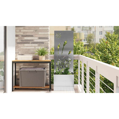 Garden Privacy Screen Sliver 50 x 150 cm Stainless steel