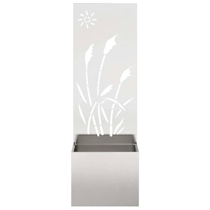 Garden Privacy Screen Sliver 50 x 150 cm Stainless steel