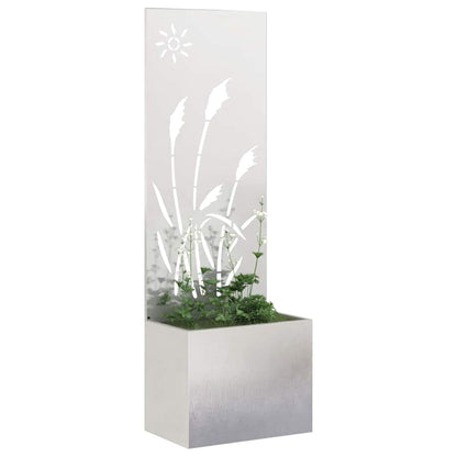 Garden Privacy Screen Sliver 50 x 150 cm Stainless steel