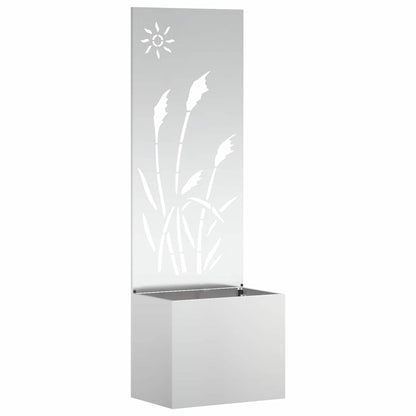 Garden Privacy Screen Silver 50 x 140 cm Galvanised steel