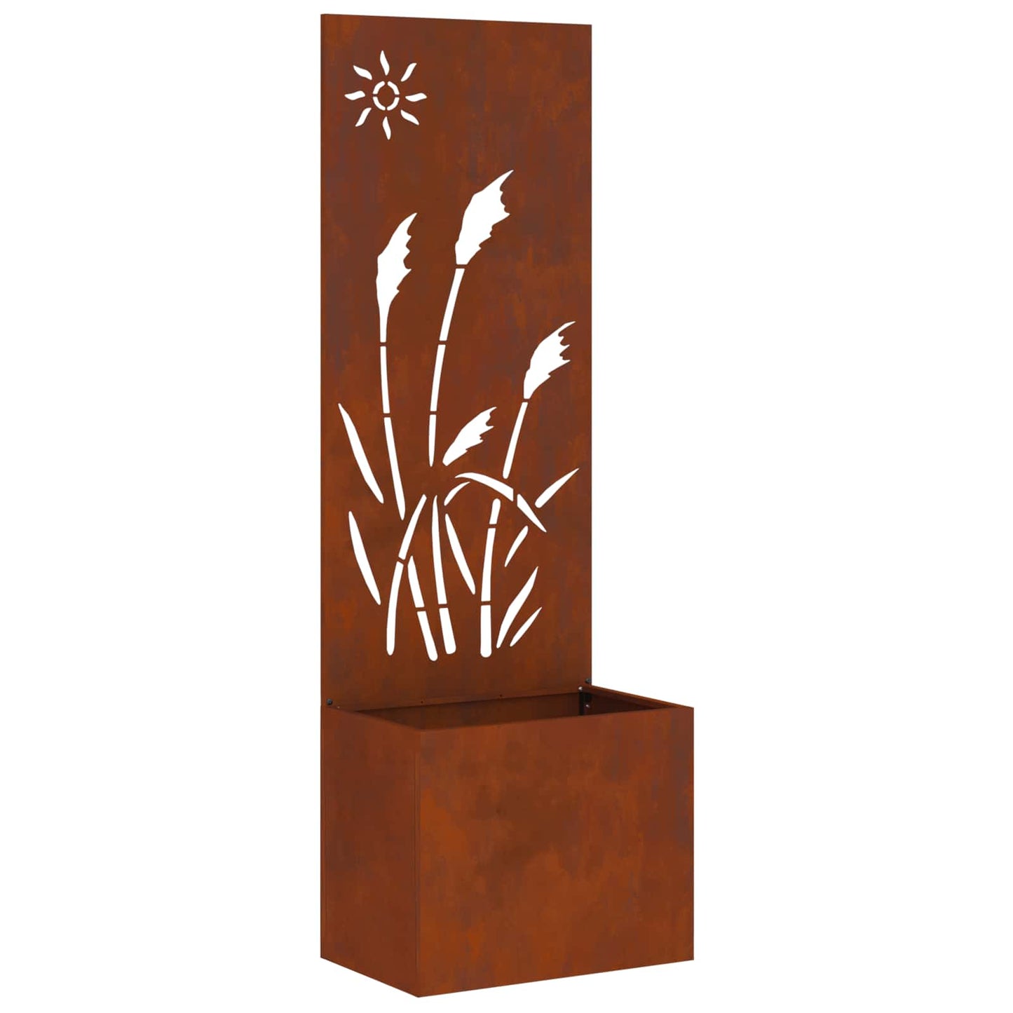 Garden Privacy Screen Rusty 50 x 32 x 150 cm Weathering steel