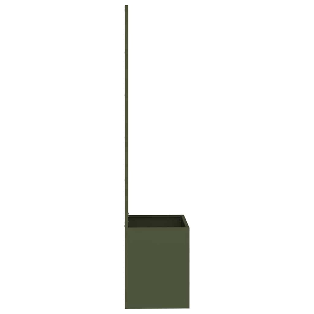 Garden Privacy Screen Olive green 50 x 140 cm Cold-rolled steel