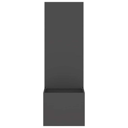 Garden Privacy Screen Black 50 x 150 cm Cold-rolled steel