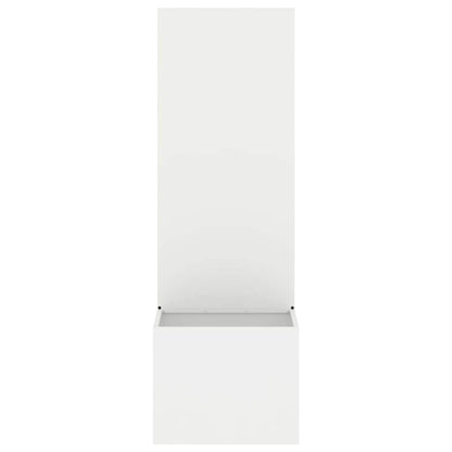 Garden Privacy Screen White 50 x 32 x 150 cm Cold-rolled steel