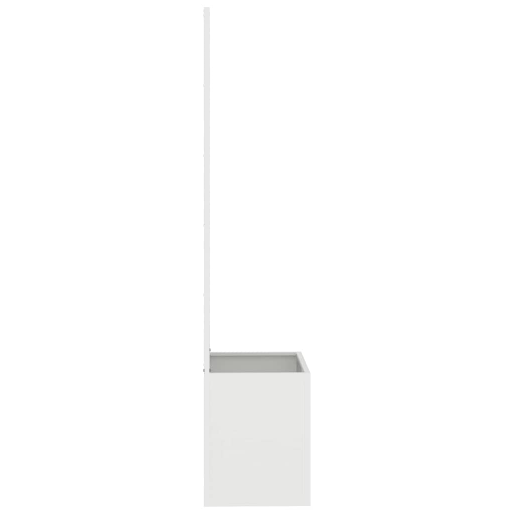 Garden Privacy Screen White 50 x 32 x 150 cm Cold-rolled steel