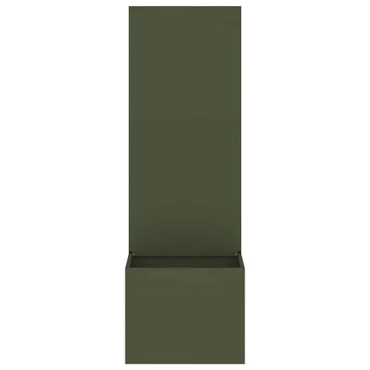 Garden Privacy Screen Olive green 50 x 150 cm Cold-rolled steel