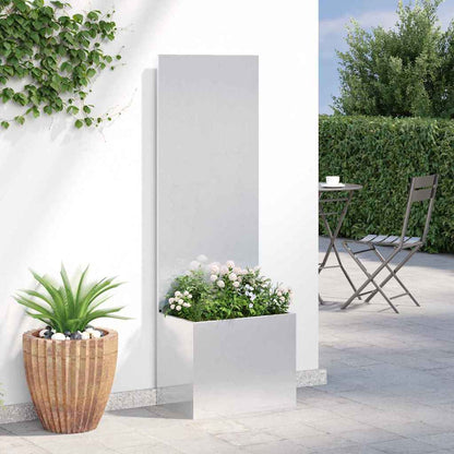 Garden Privacy Screen Sliver 50 x 32 x 150 cm Stainless steel