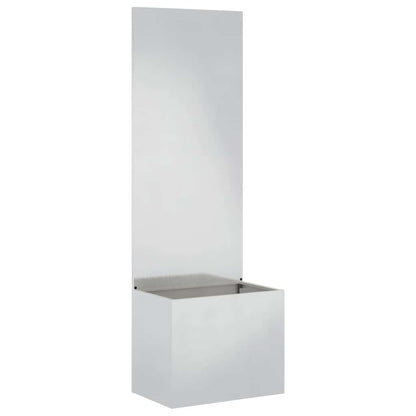 Garden Privacy Screen Sliver 50 x 32 x 150 cm Stainless steel