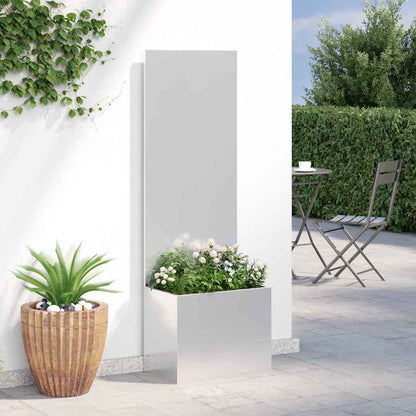 Garden Privacy Screen Silver 50 x 32 x 150 cm Galvanised steel