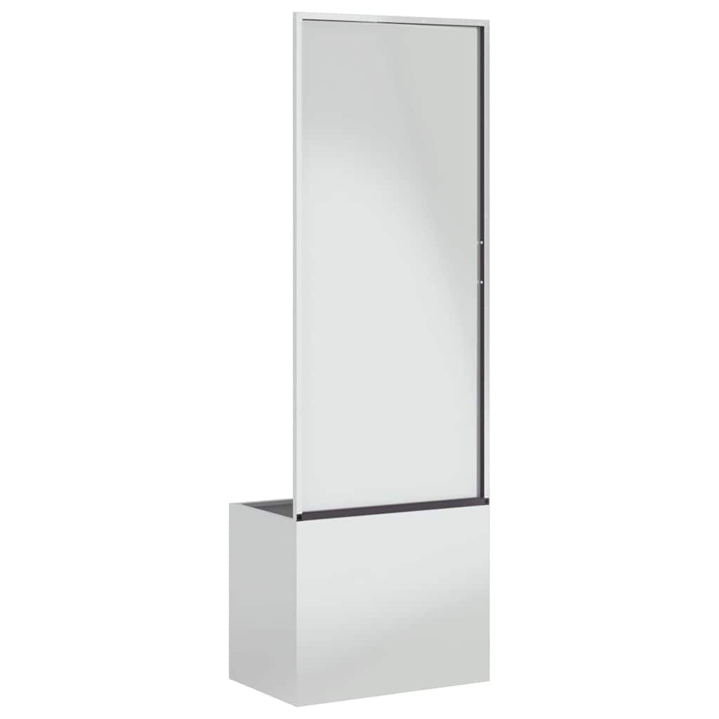 Garden Privacy Screen Silver 50 x 32 x 150 cm Galvanised steel