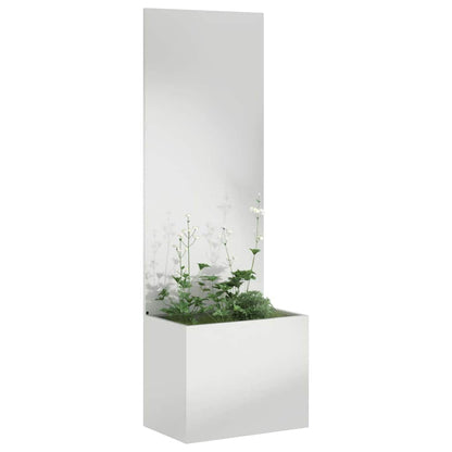 Garden Privacy Screen Silver 50 x 32 x 150 cm Galvanised steel