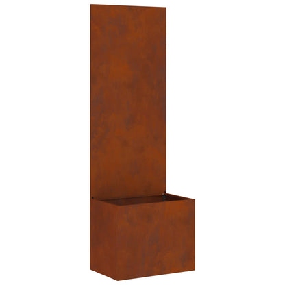 Garden Privacy Screen Rusty 50 x 32 x 150 cm Weathering steel