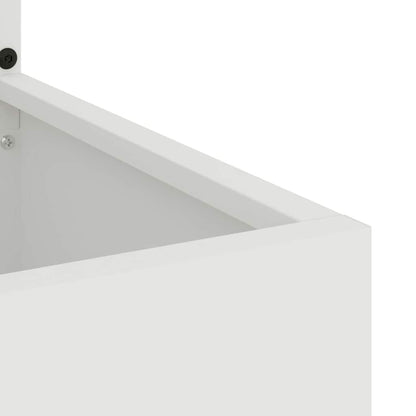 Garden Privacy Screen White 50 x 150 cm Cold-rolled steel