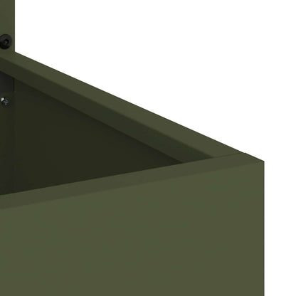 Garden Privacy Screen Olive green 50 x 150 cm Cold-rolled steel