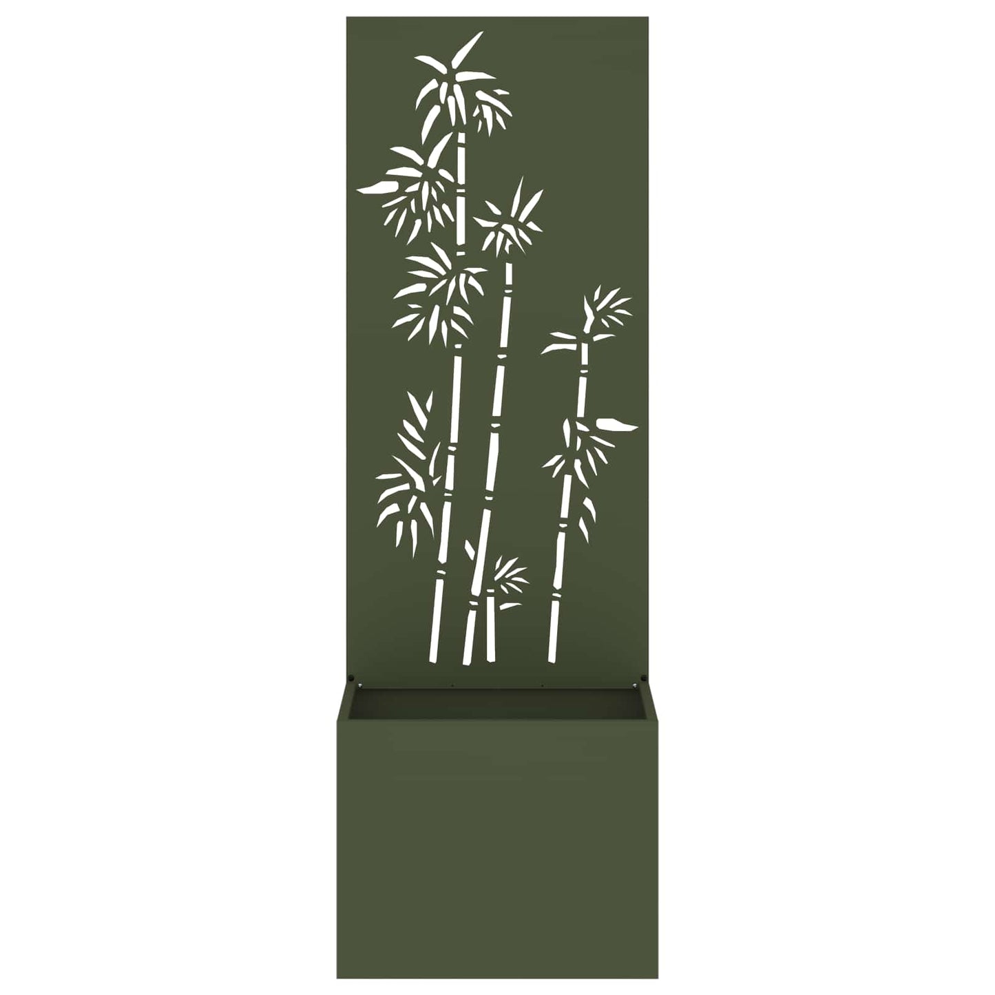 Garden Privacy Screen Floral Olive green 50 x 32 x 150 cm