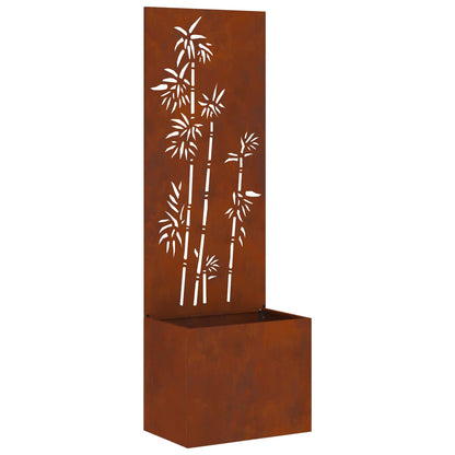 Garden Privacy Screen Floral Rusty 50 x 150 cm Weathering steel