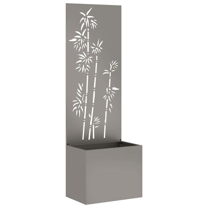 Garden Privacy Screen Floral Rusty 50 x 150 cm Weathering steel